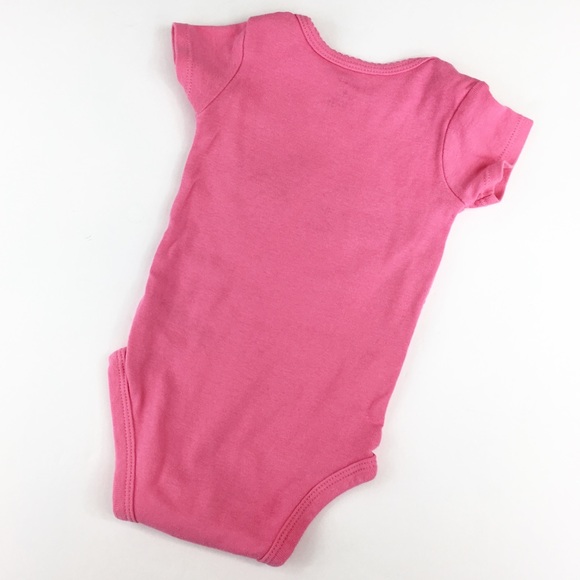 Like New! Carter’s Hot Pink Cat Face Onesie - Picture 3 of 6